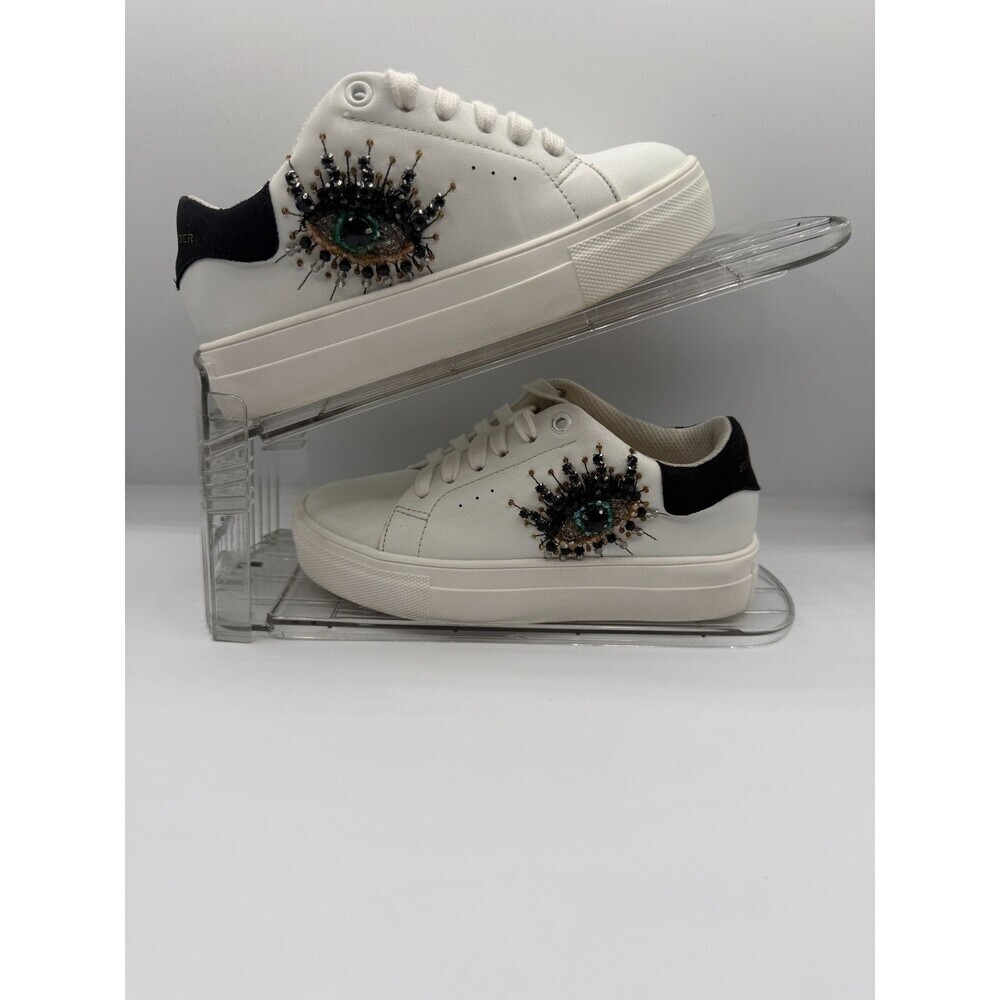 Kurt Geiger Laney Evil Eye Kids Leather Sneakers Size 13